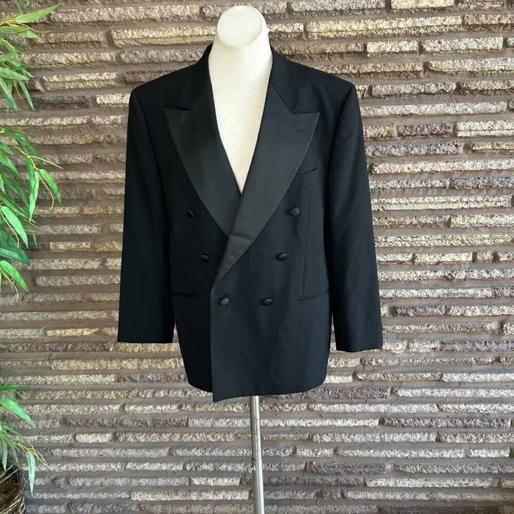 Joseph Abboud breasted tuxedo impacts